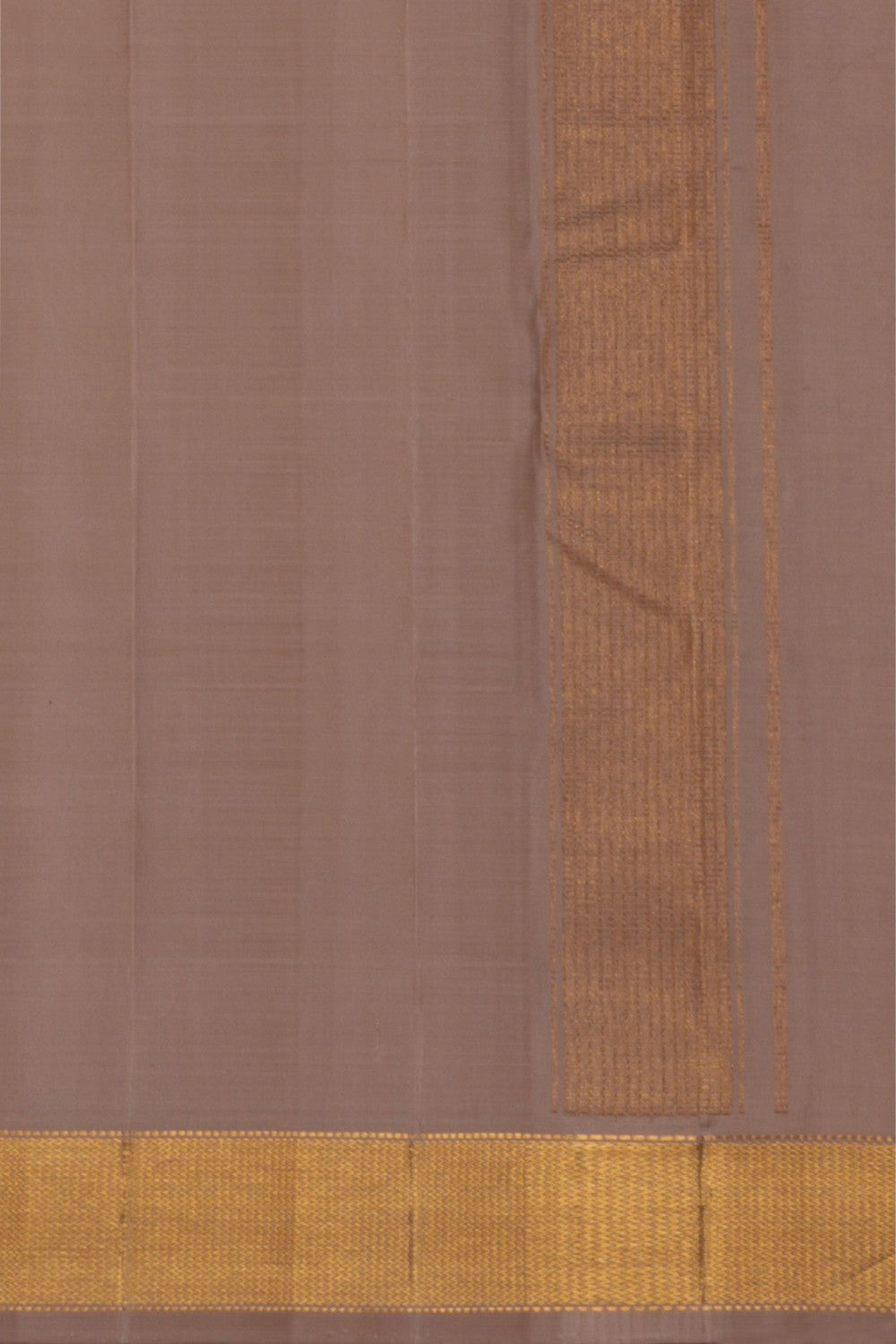 Image of Arani Silk Beige Dhoti With Kanduva (8 X 4)